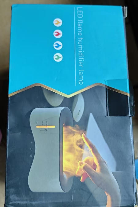 LED Flame Humidifier Lamp