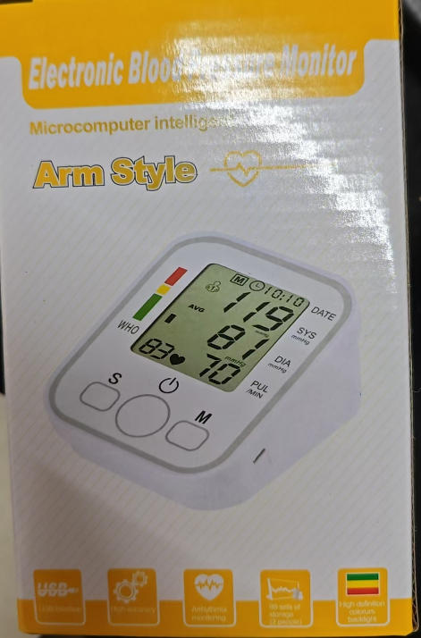 Arm Style Electronic Blood Pressure Monitor