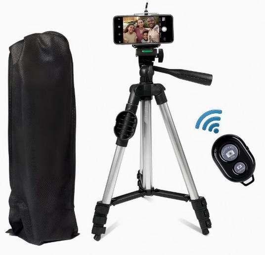 Portable Camera Tripod with Bluetooth Remote