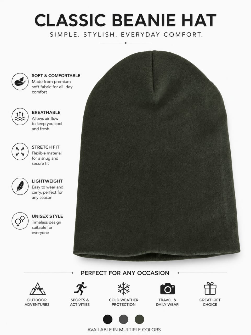 CLASSIC BEANIE HATS-BIG