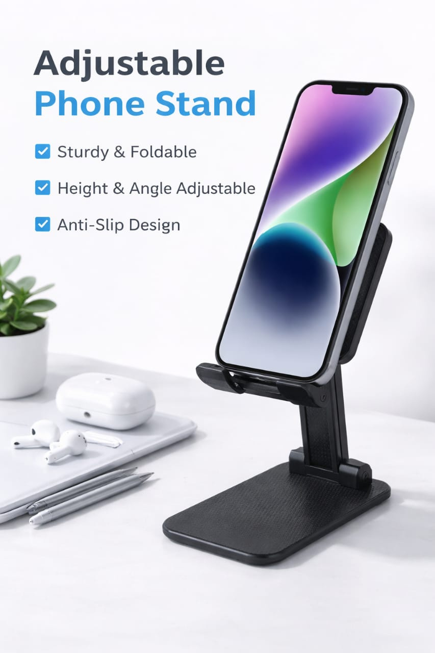 Foldable phone holder