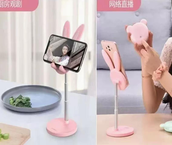 Cute Rabbit Adjustable Phone Stand