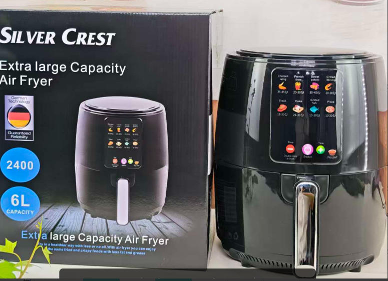 Silver Crest 6L 2400W Smart Touch Screen Large Capacity Air Fryer