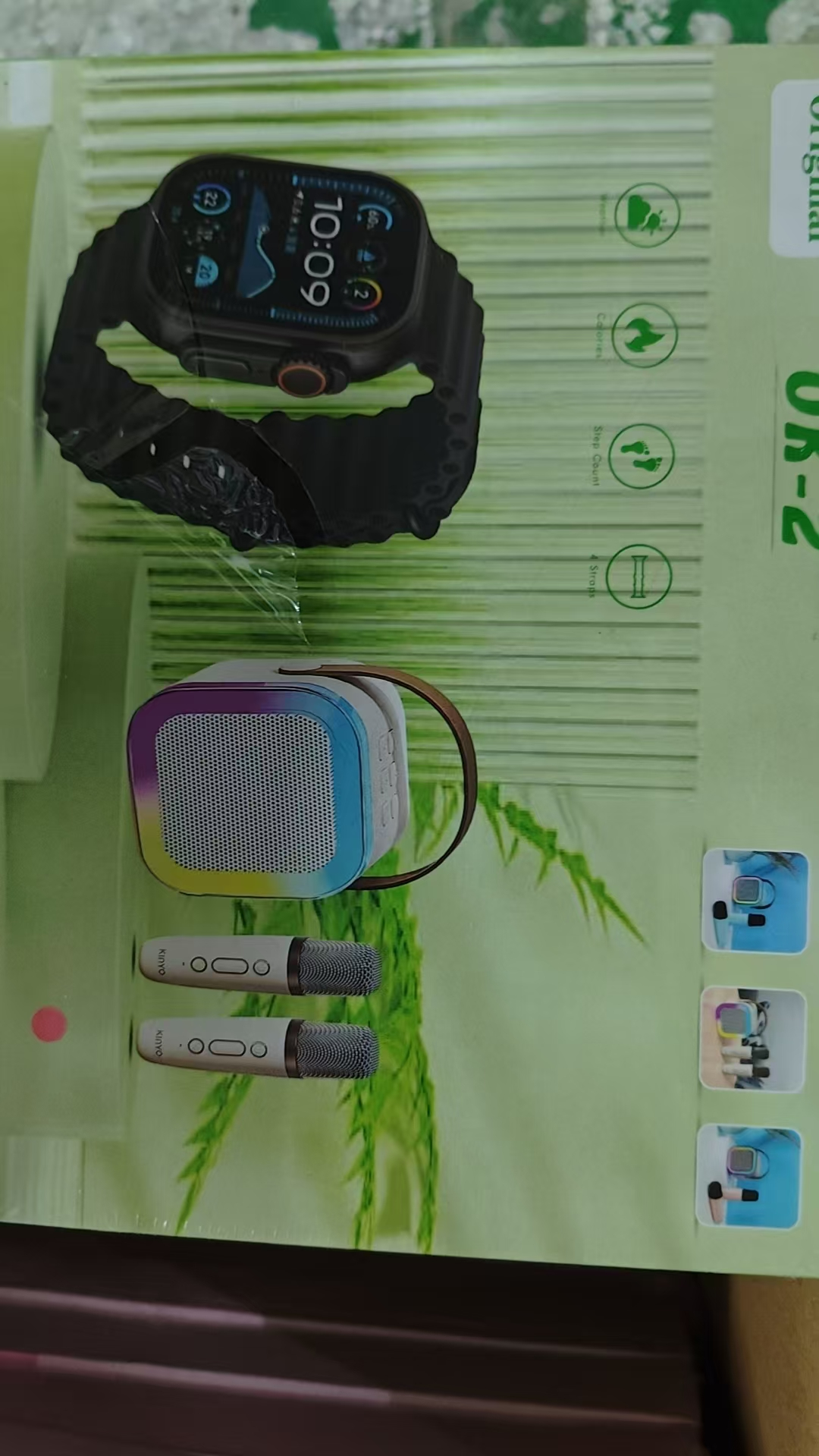 OK-2 Smart Watch + Karaoke Speaker Combo