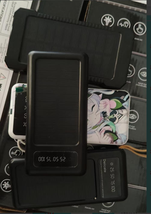 Solar Power Bank with Digital Display