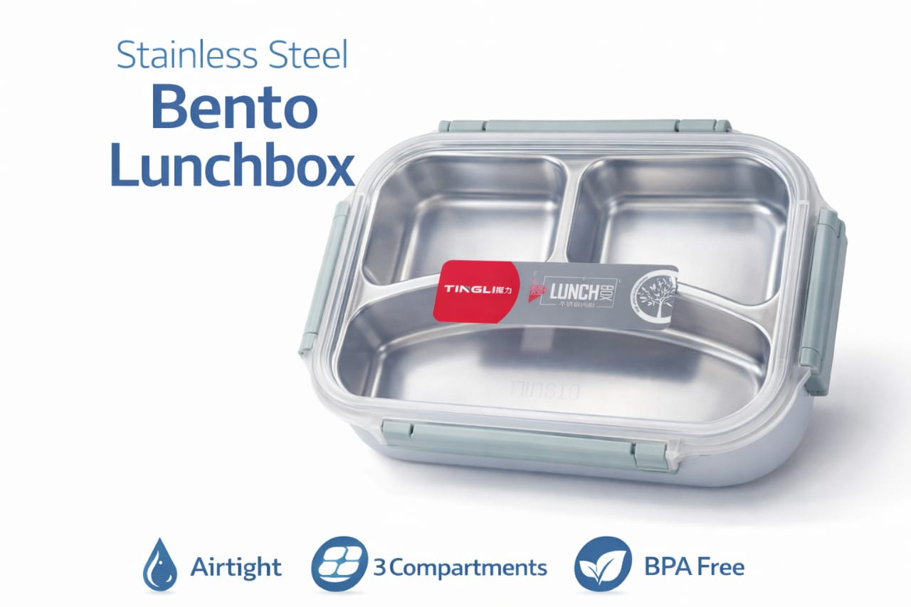 STAINLESS STEEL LUNCHBOX -MEDIUM