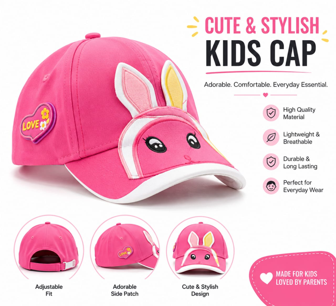 PINK BABY CAP