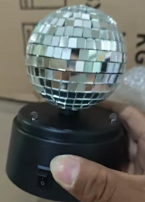 Rotating Disco Mirror Ball Light