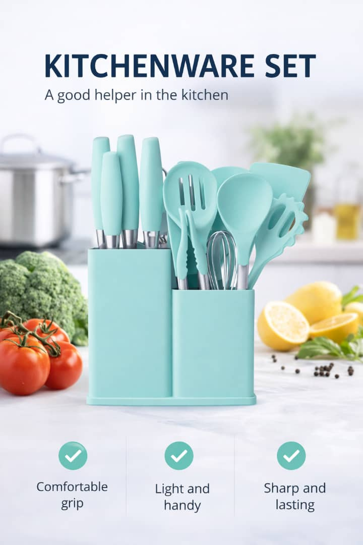 SILICONE KITCHEN SET LARGE